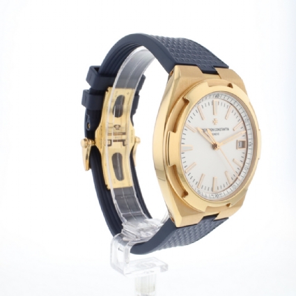Overseas Rose Gold Silver Dial