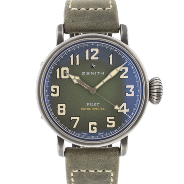 Zenith - Pilot Type 20 Extra Special Steel Green Dial NEW 2022